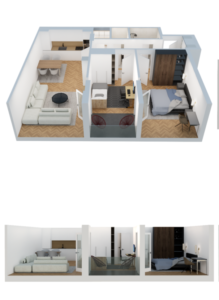 Banesa në shitje 83.78m2, Fushë Kosova Park Residence