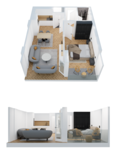 Banesa në shitje 60.81 m², Fushë Kosova Park Residence