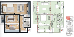 Banesa në shitje 88.09 m², Fushë Kosova Park Residence