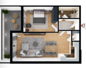 Banesa në shitje 71.73 m² , Fushë Kosova Park Residence