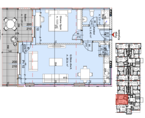 Banesa në shitje 71.73 m² , Fushë Kosova Park Residence