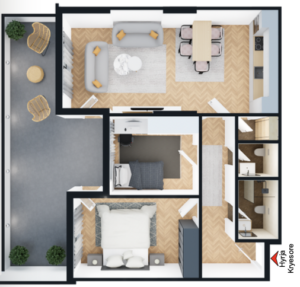 Banesa në shitje 106.60m² , Fushë Kosova Park Residence