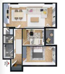 Banesa në shitje 81.51m² , Fushë Kosova Park Residence