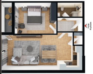 Banesa në shitje 60.64m² , Fushë Kosova Park Residence