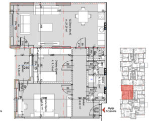 Banesa në shitje 79.97 m² , Fushë Kosova Park Residence