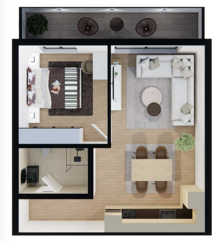 Shitet banesa 62.70 m², Prishtina e re - Polaris Select Residence