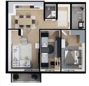 Shitet banesa 89.04 m², Prishtina e re – Polaris Select Residence