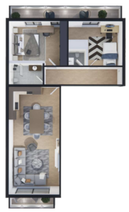 Shitet banesa 105.35 m², Prishtina e re – Polaris Select Residence