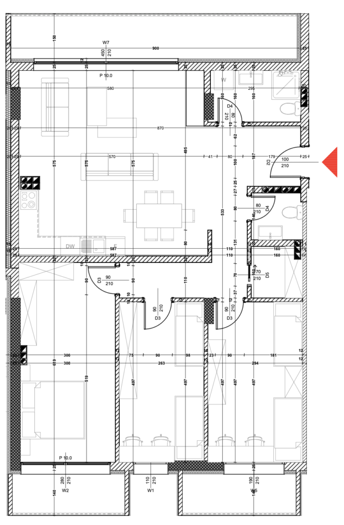 Shitet banesa 141.12 m², Prishtina e re – Polaris Select Residence