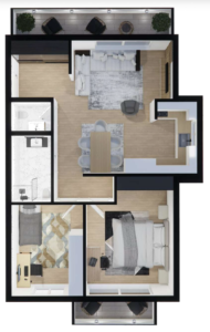 Shitet banesa 99.43 m², Prishtina e re – Polaris Select Residence