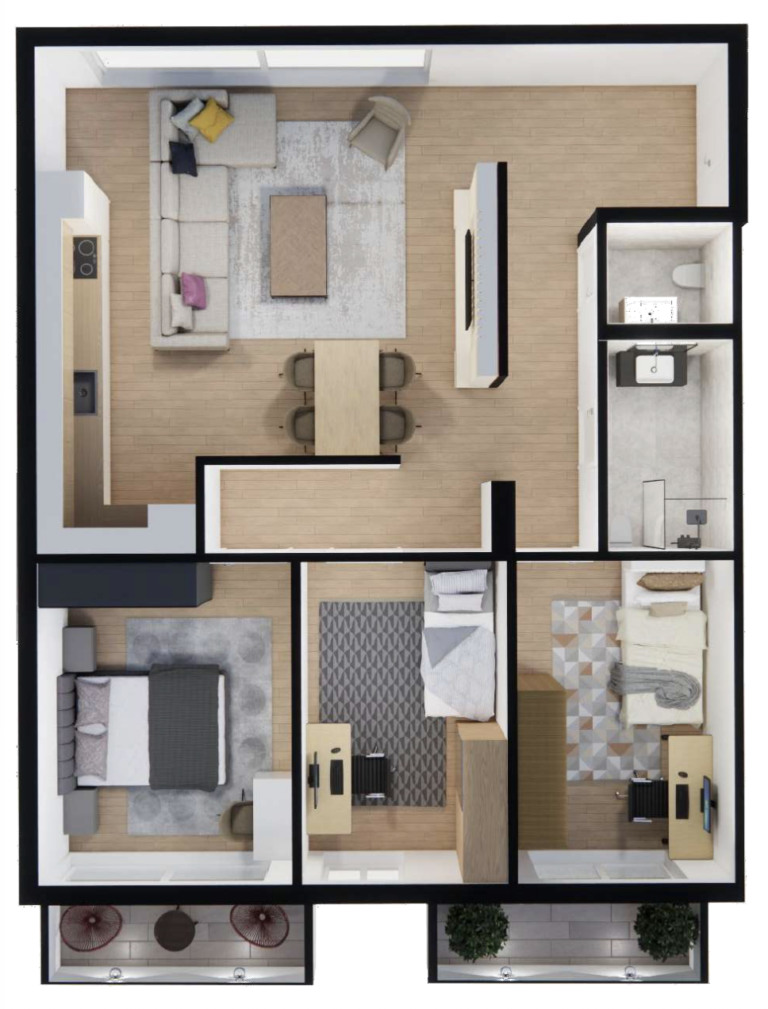 Shitet banesa 127.01 m², Prishtina e re - Polaris Select Residence