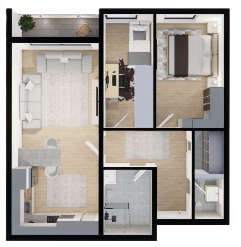 Shitet banesa 86.25 m², Prishtina e re - Polaris Select Residence