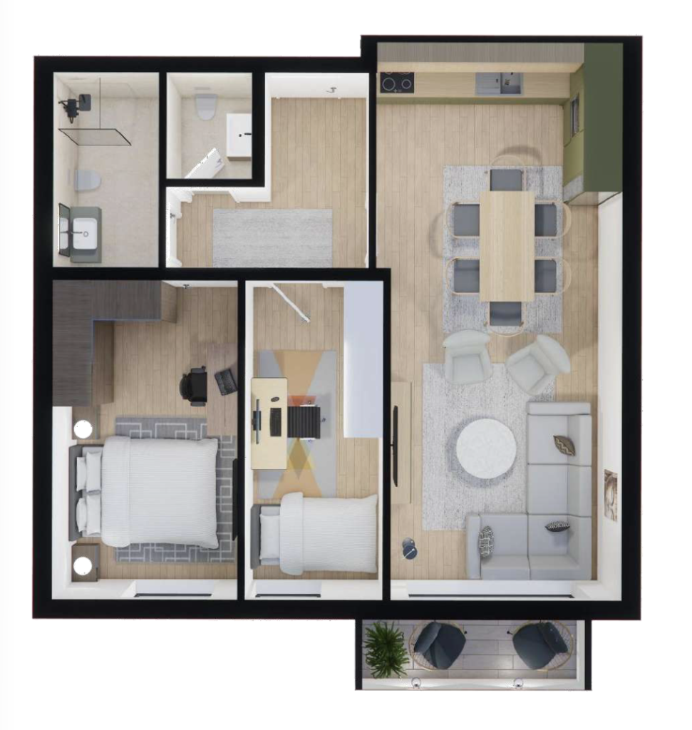 Shitet banesa 83.09 m², Prishtina e re – Polaris Select Residence