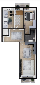 Shitet banesa 116.95 m², Prishtina e re – Polaris Select Residence