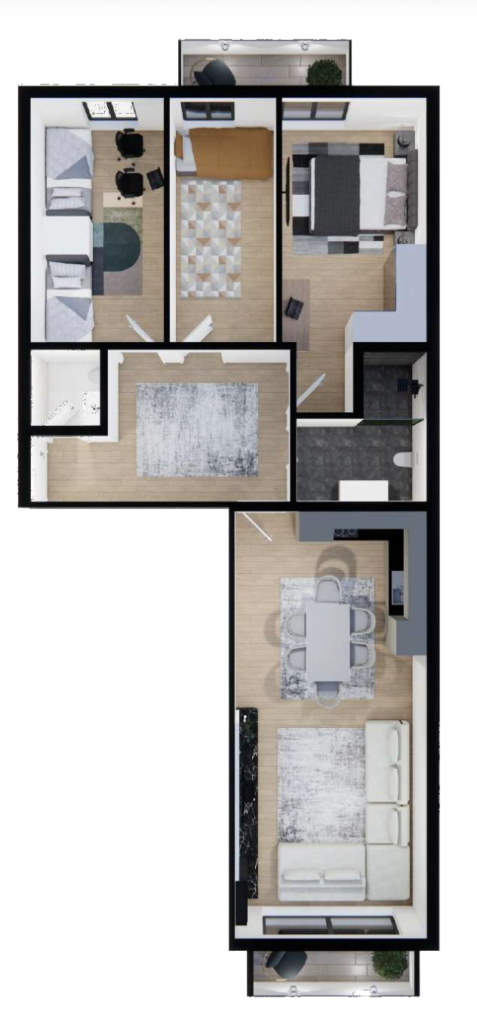 Shitet banesa 116.95 m², Prishtina e re – Polaris Select Residence