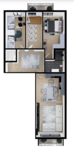 Shitet banesa 116.955 m², Prishtina e re – Polaris Select Residence