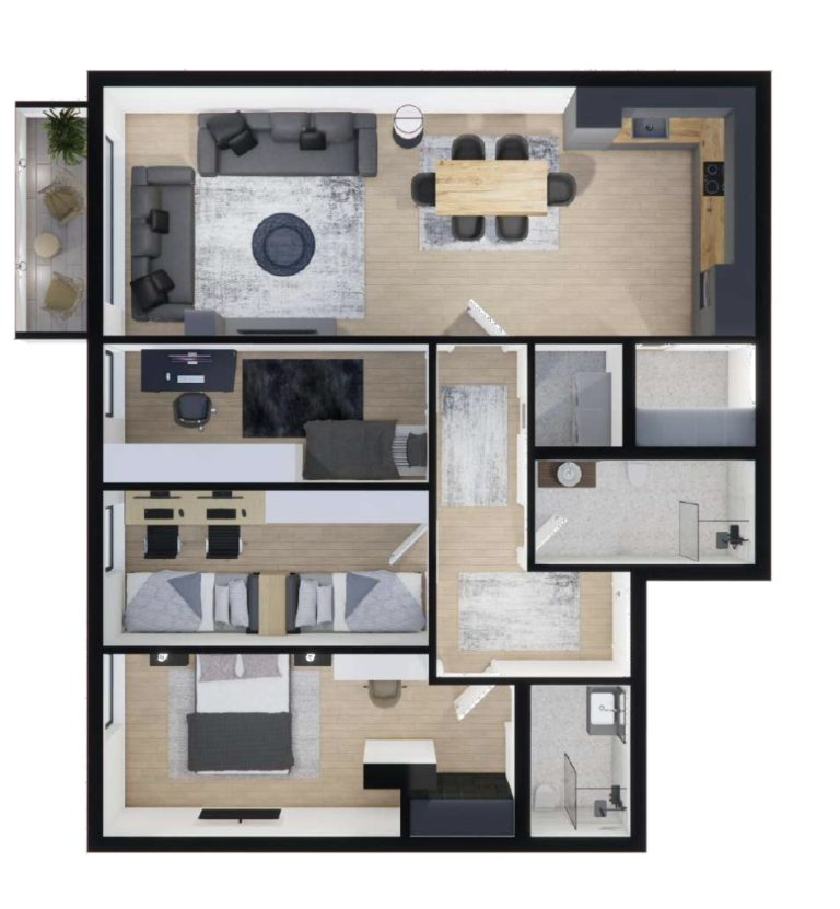 Shitet banesa 120.40 m², Prishtina e re - Polaris Select Residence