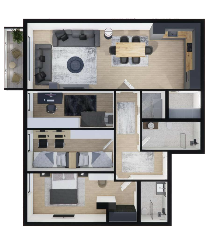 Shitet banesa 120.40 m², Prishtina e re – Polaris Select Residence