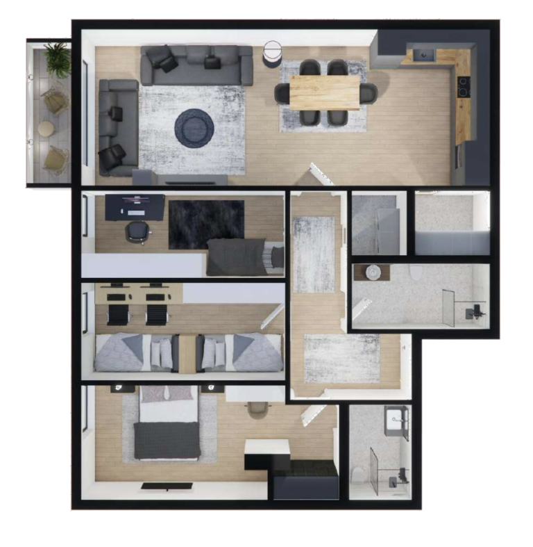 Shitet banesa 120.40 m², Prishtina e re - Polaris Select Residence