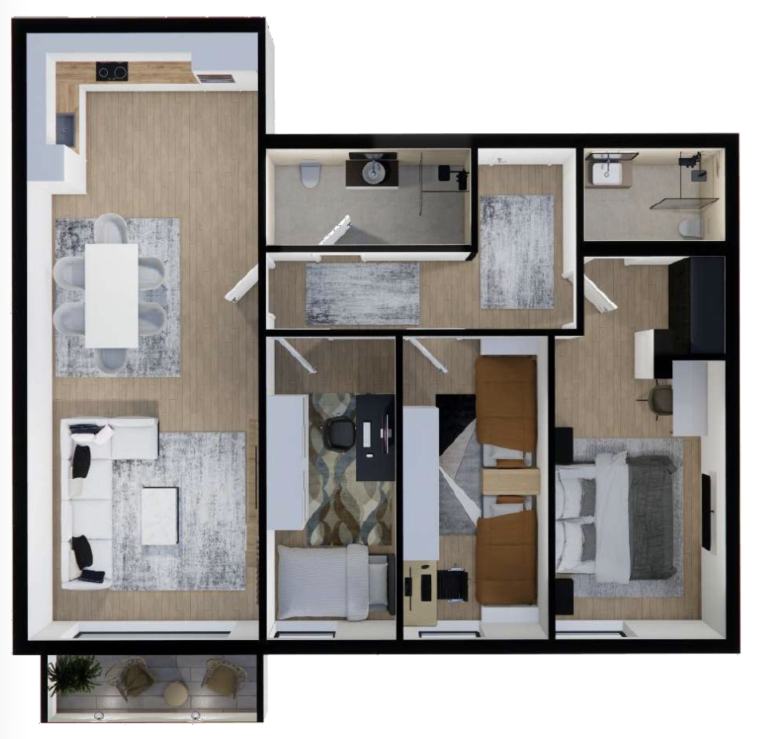 Shitet banesa 113.87 m², Prishtina e re - Polaris Select Residence