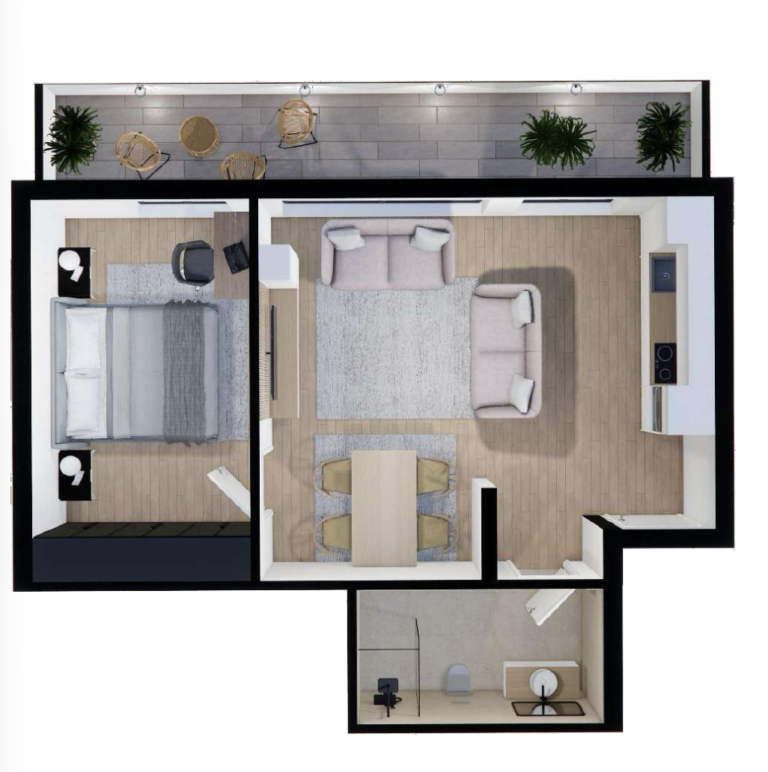 Shitet banesa 68.85 m², Prishtina e re - Polaris Select Residence