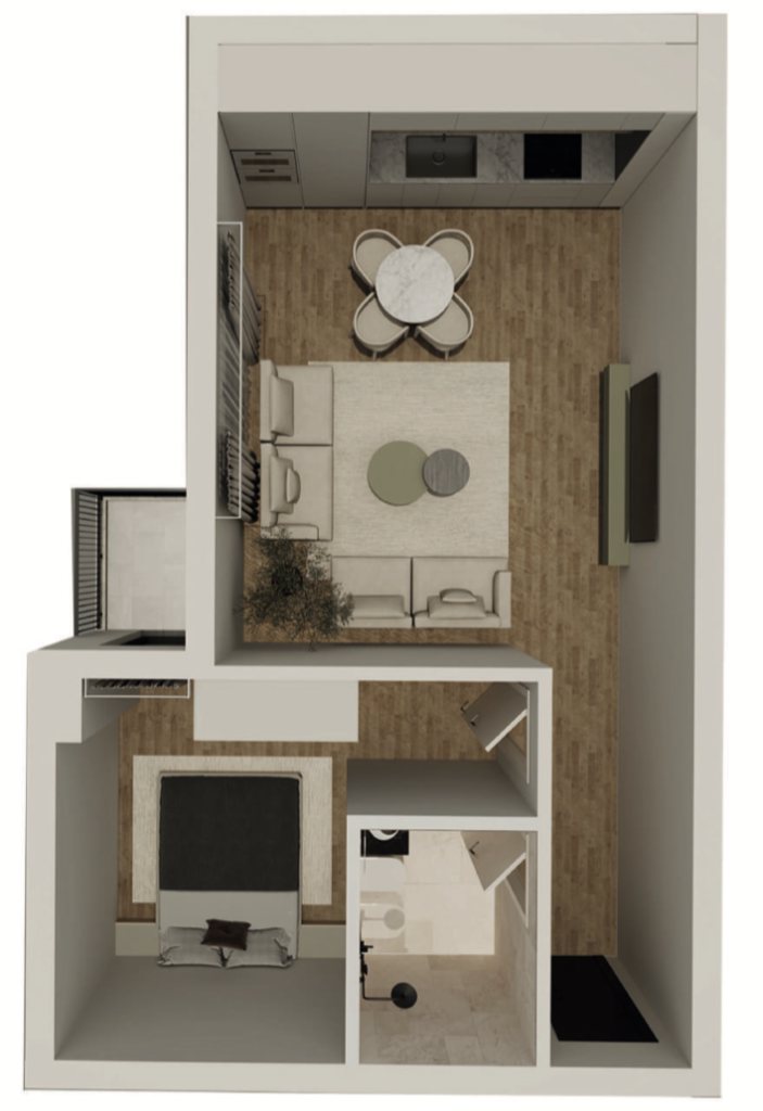 Shitet banesa 48.09 m² në Vushtrri – Vicianum Residence