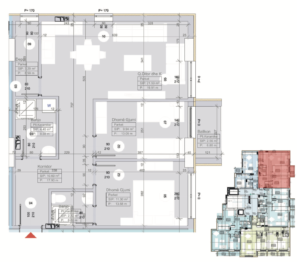 Shitet banesa 77.54 m² në Vushtrri – Vicianum Residence