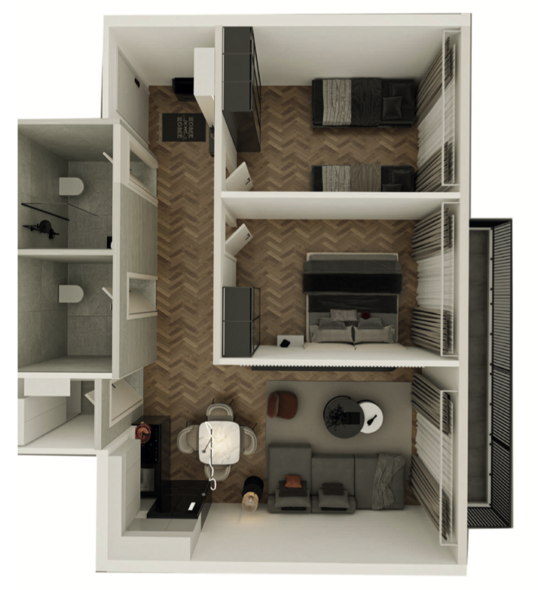 Shitet banesa 80.10 m² në Vushtrri – Vicianum Residence