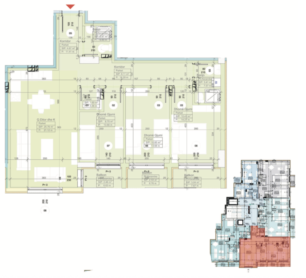Shitet banesa 99.01 m² në Vushtrri – Vicianum Residence