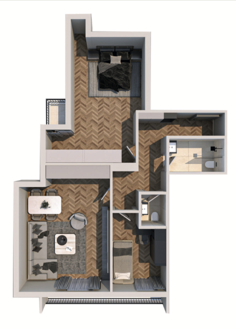 Shitet banesa 84.33 m² në Vushtrri – Vicianum Residence