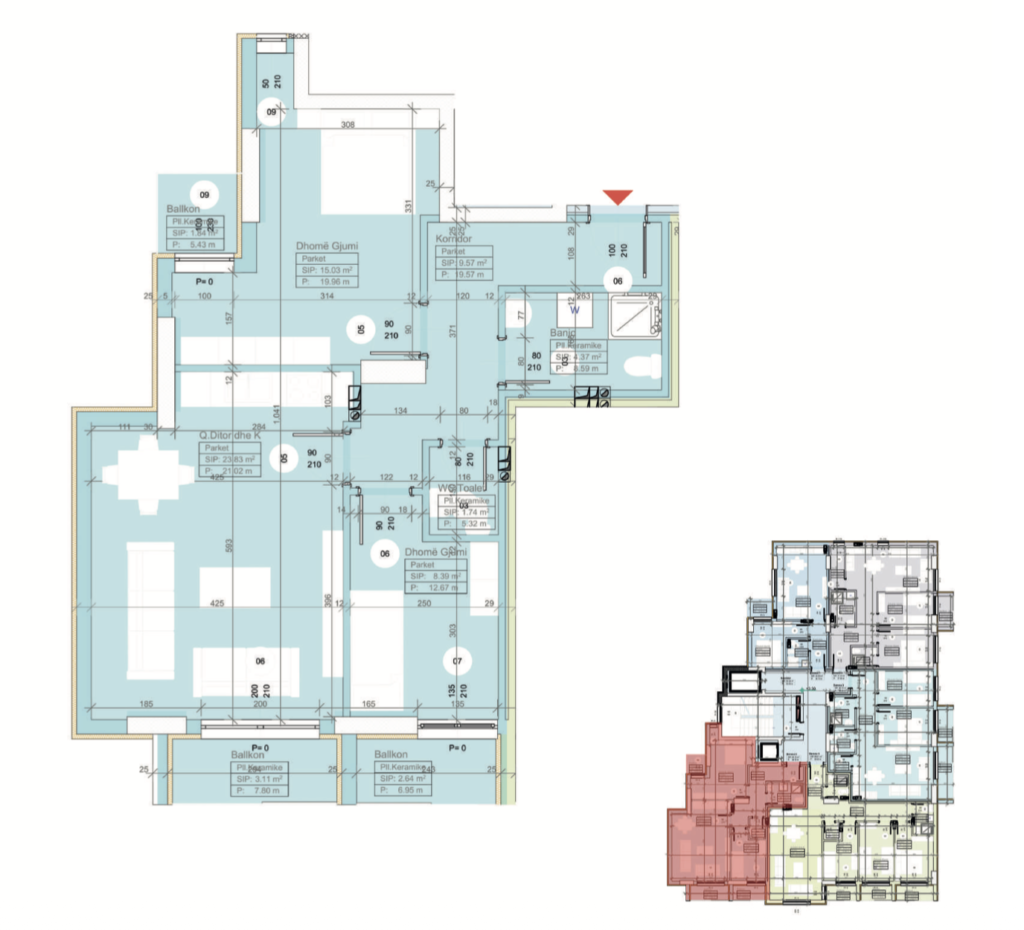 Shitet banesa 84.33 m² në Vushtrri – Vicianum Residence