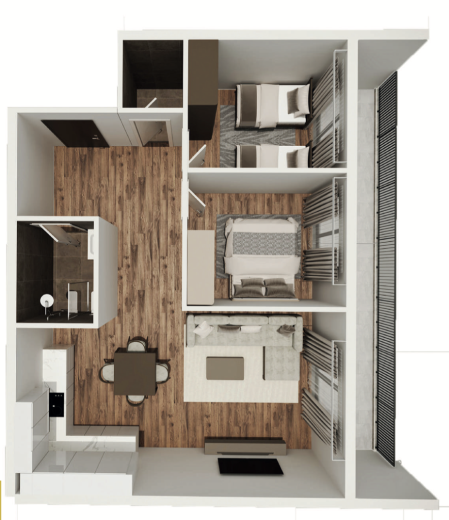 Shitet banesa 73.38 m² në Vushtrri – Vicianum Residence