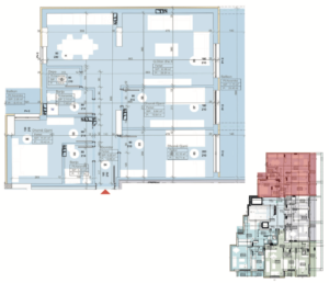 Shitet banesa 106.68 m² në Vushtrri – Vicianum Residence