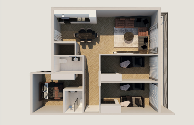 Shitet banesa 106.68 m² në Vushtrri – Vicianum Residence