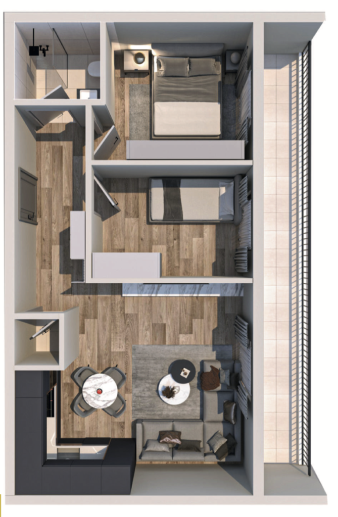 Shitet banesa 65.19 m² në Vushtrri – Vicianum Residence