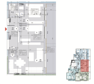 Shitet banesa 65.19 m² në Vushtrri – Vicianum Residence