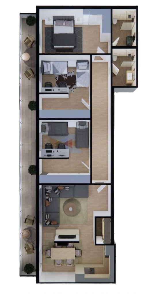 Shitet banesa 179.80 m², Prishtina e re – Polaris Select Residence