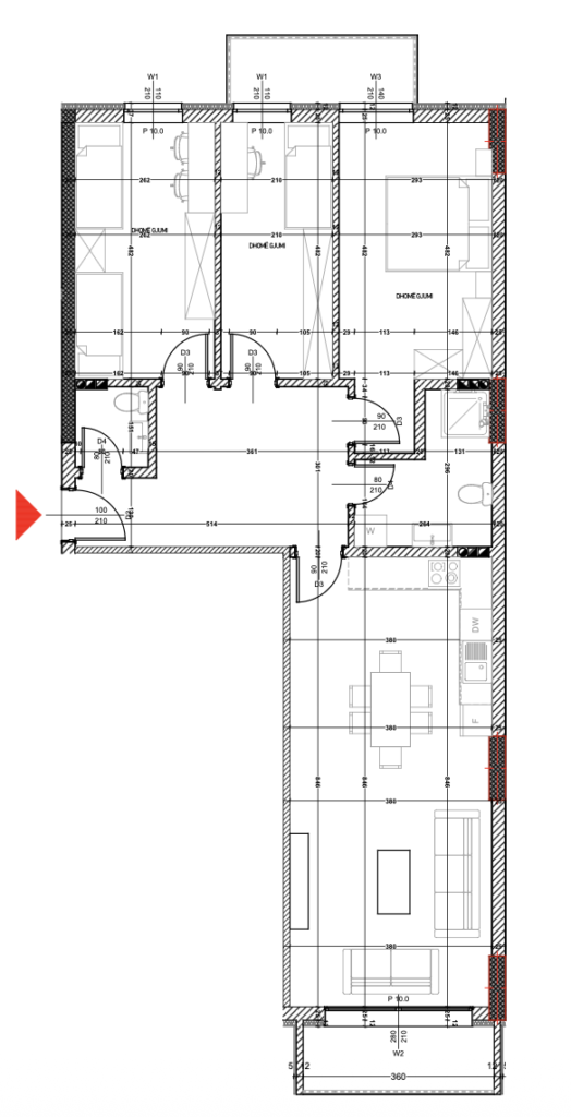 Shitet banesa 117.37 m², Prishtina e re – Polaris Select Residence