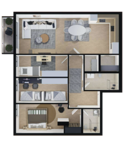 Shitet banesa 120.73 m², Prishtina e re – Polaris Select Residence