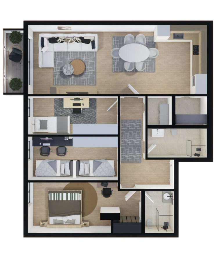 Shitet banesa 120.73 m², Prishtina e re - Polaris Select Residence