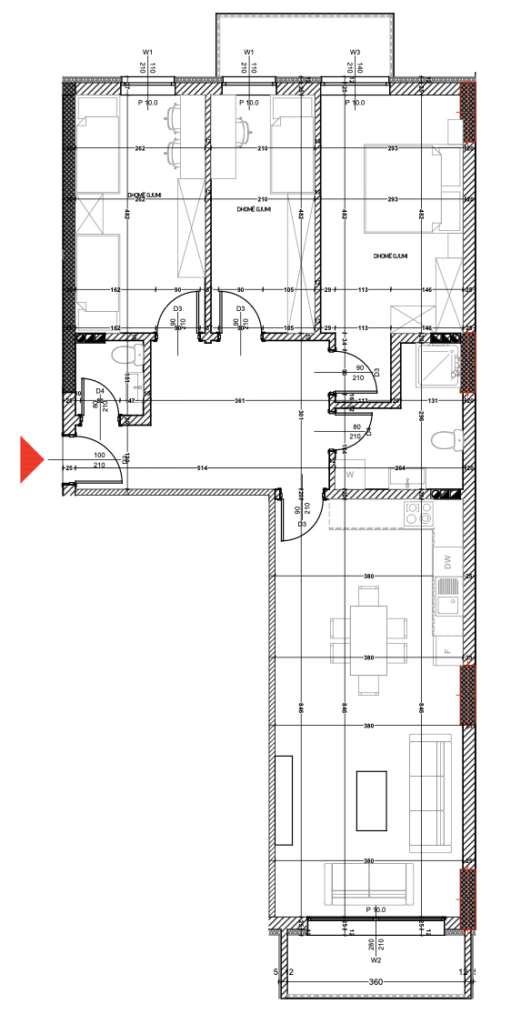 Shitet banesa 117.37 m², Prishtina e re – Polaris Select Residence
