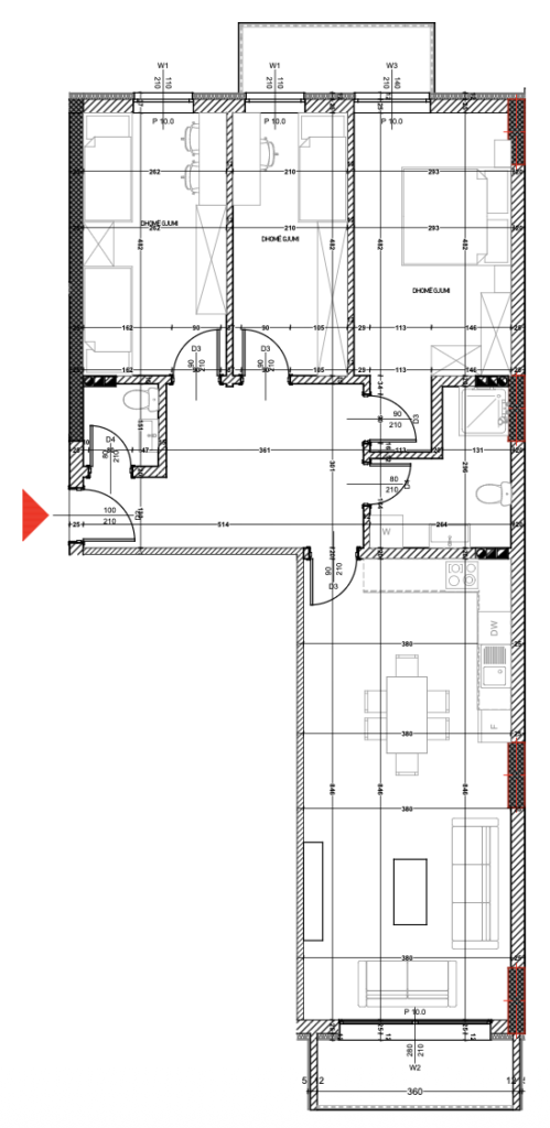 Shitet banesa 117.37m², Prishtina e re – Polaris Select Residence