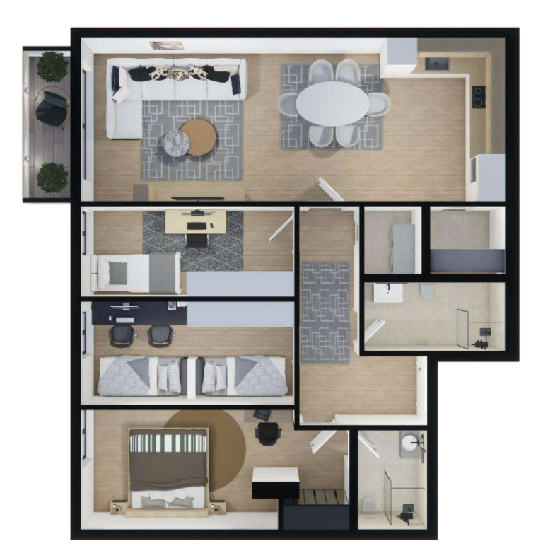 Shitet banesa 120.73 m², Prishtina e re - Polaris Select Residence