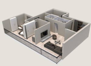 Shitet banesa 109.73 m² në Vushtrri – Vicianum Residence