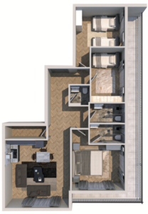 Shitet banesa 111.30 m² në Vushtrri – Vicianum Residence