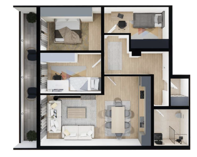 Shitet banesa 100.1 m² - Malisheva Park Residence
