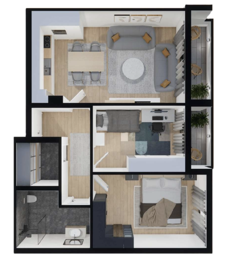Shitet banesa 82 m² - Malisheva Park Residence