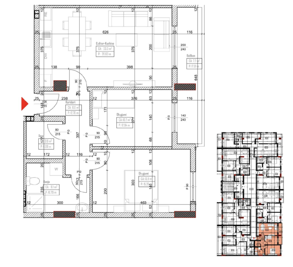 Shitet banesa 82 m² – Malisheva Park Residence
