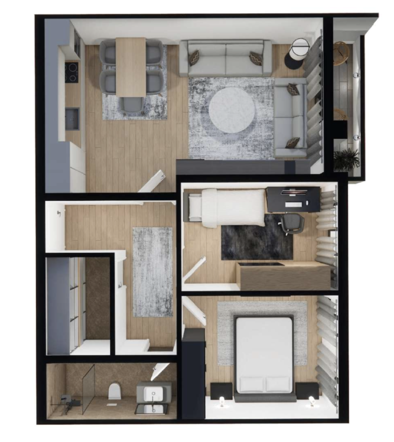 Shitet banesa 79.9 m² - Malisheva Park Residence