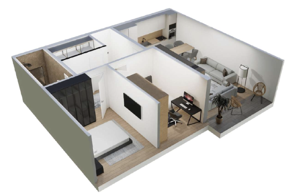 Shitet banesa 79.9 m² – Malisheva Park Residence